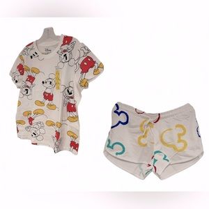 Disney Originals T-Shirt & Shorts Set Sz L